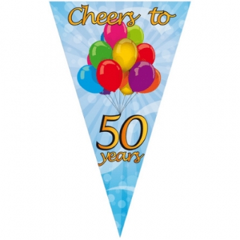 Puntvlag XXL Cheers 50 Years