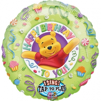 zingende ballon - Happy Birthday Winnie de Poeh
