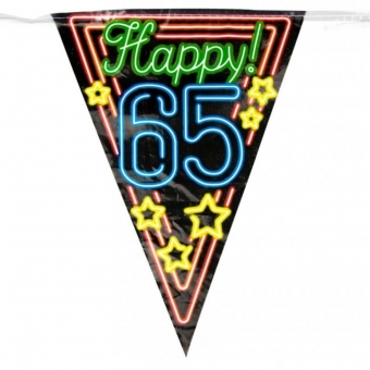 Vlaggenlijn 65 jaar Neon