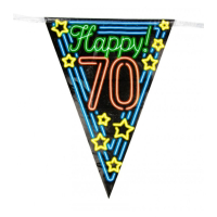 Vlaggenlijn 70 jaar Neon