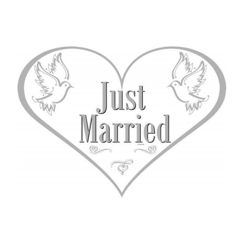 Deurbord Just Married