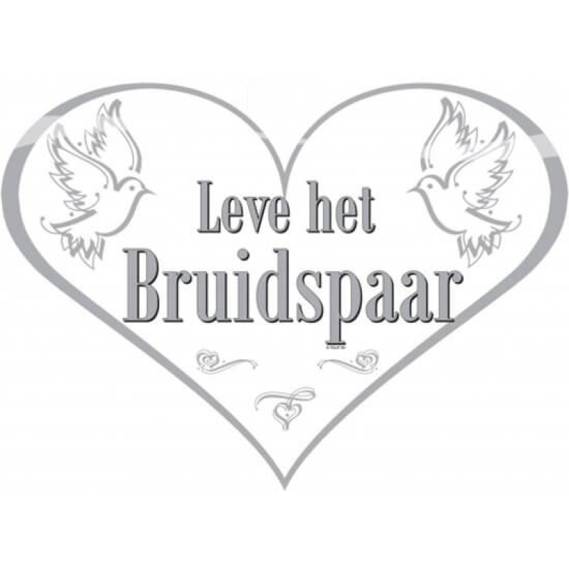 Deurbord Leve Het Bruidspaar