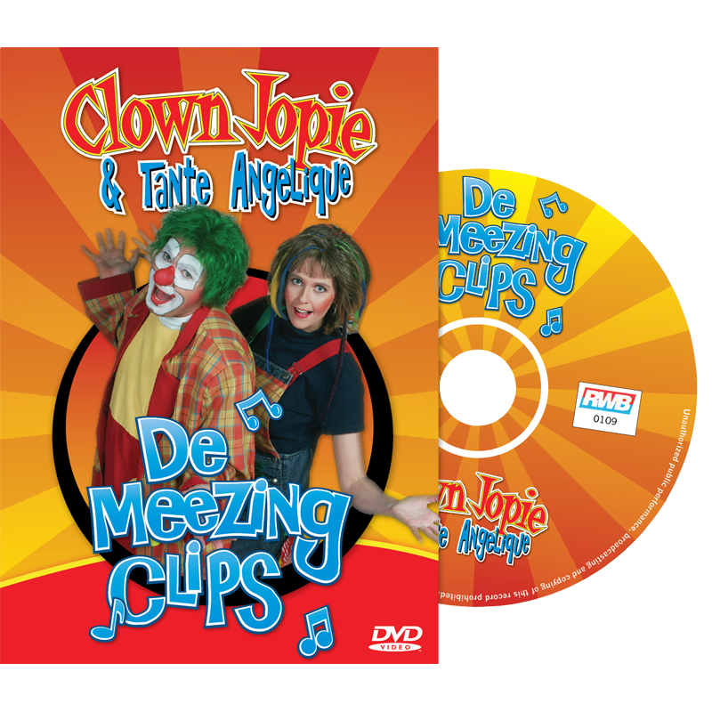 DVD - De Meezing Clips met Clown Jopie & Tante Angelique