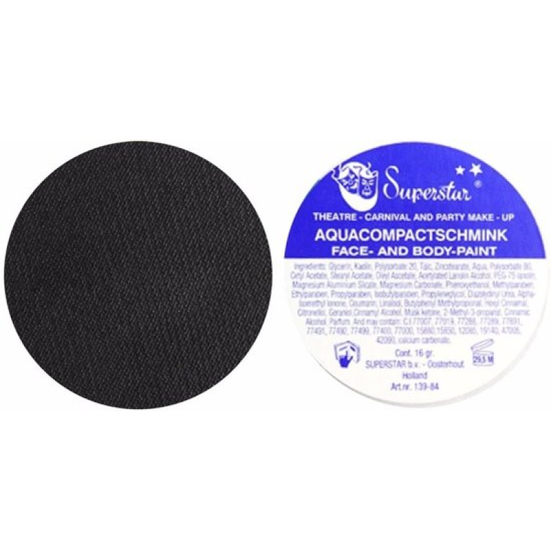 Aquaschmink Zwart