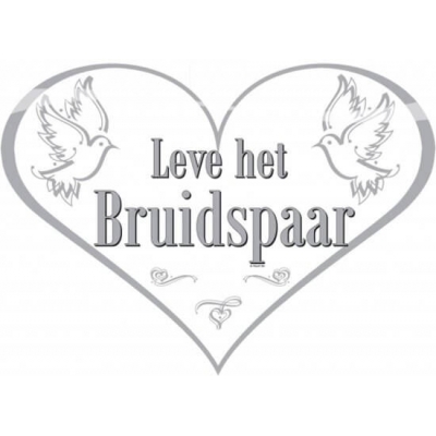 Deurbord Leve Het Bruidspaar