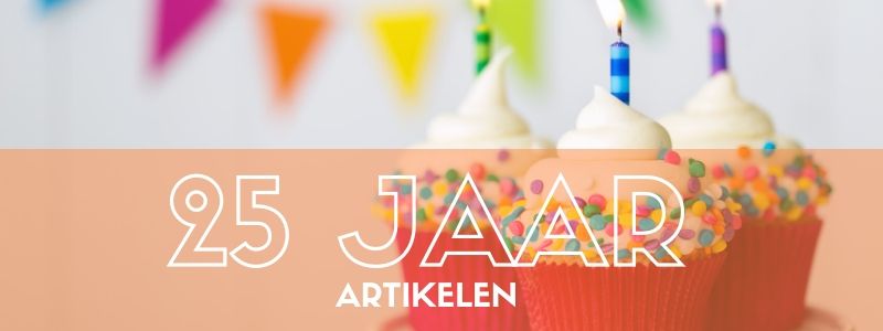 Decoratie 25 jaar bestellen bij JB Feestartikelen